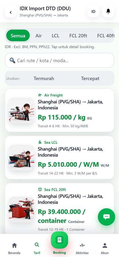 Rate result